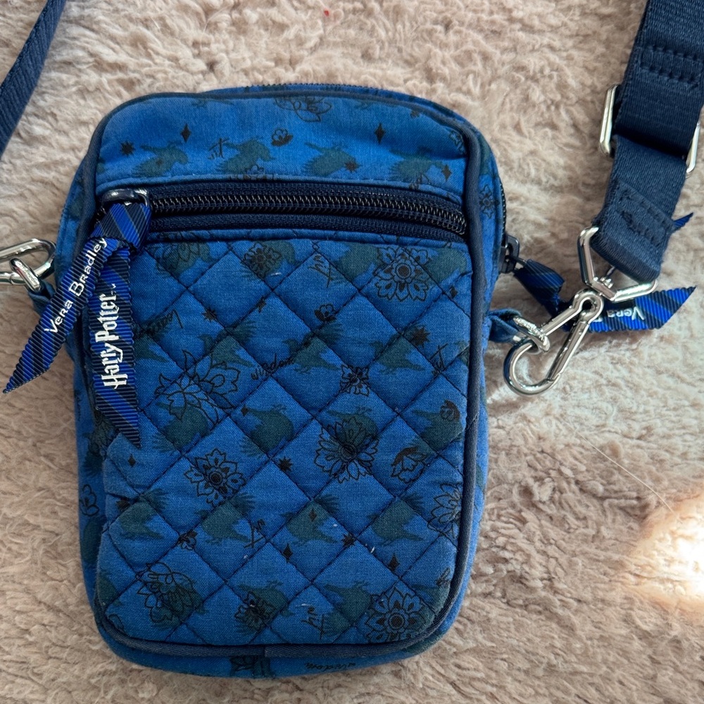 Vera Bradley X Harry Potter Blue Quilted Crossbody Bag